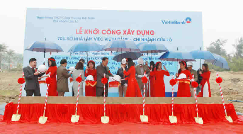  Lễ khởi công xây dựng Trụ sở nhà làm việc VietinBank - Chinh nhánh Cửa Lò