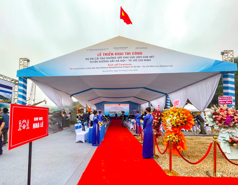 Lễ Triển Khai Thi Công Dự Án " Cải Tạo Đường Sắt Khu Vực Đèo Khe Nét, Tuyến Đường Sắt Hà Nội - TP. Hồ Chí Minh