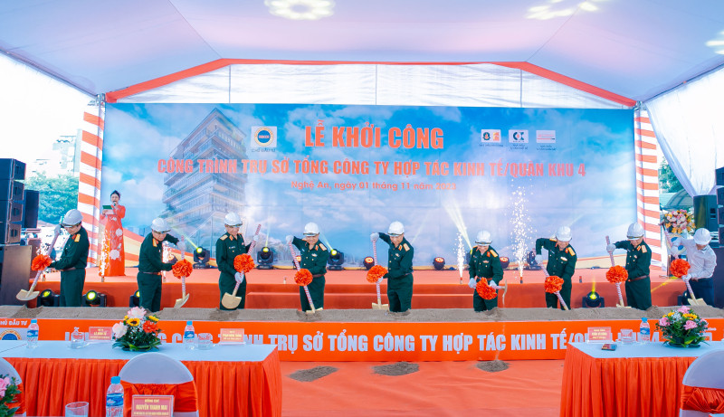 Lễ Khởi Công Công Trình Trụ Sở Tổng Công Ty Hợp Tác Kinh Tế/Quân Khu 4