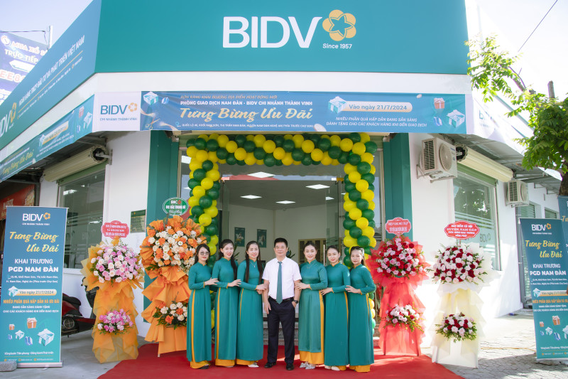 BIDV – KHAI TRƯƠNG PHÒNG GIAO DỊCH NAM ĐÀN